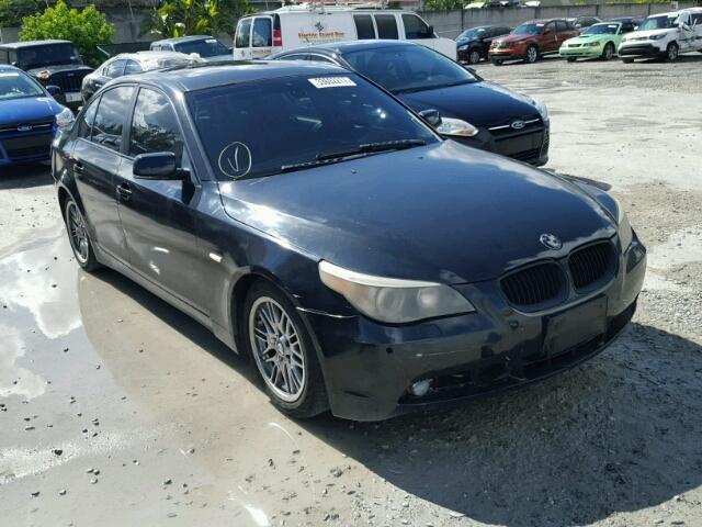 WBANB33524B112511 - 2004 BMW 545I BLACK photo 1