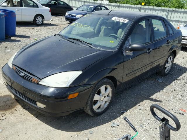 1FAFP38361W257657 - 2001 FORD FOCUS ZTS BLACK photo 2