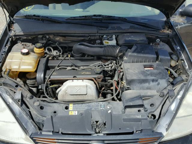 1FAFP38361W257657 - 2001 FORD FOCUS ZTS BLACK photo 7