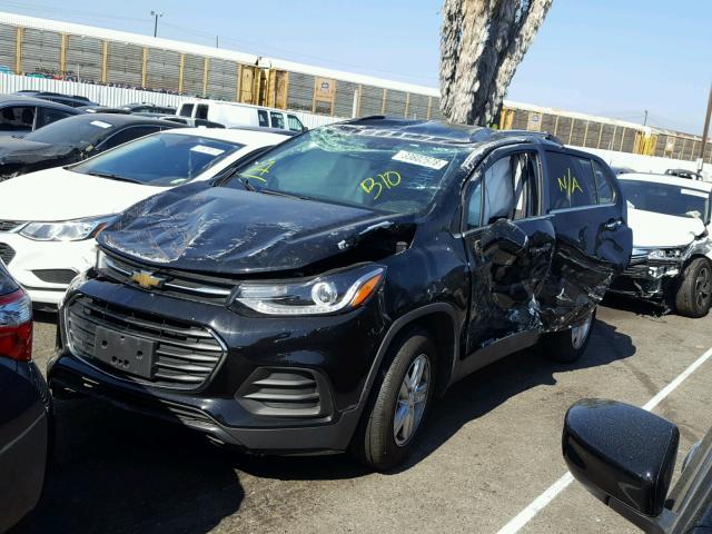 3GNCJLSB4HL265259 - 2017 CHEVROLET TRAX 1LT BLACK photo 2