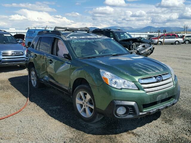 4S4BRBCC5D3257543 - 2013 SUBARU OUTBACK GREEN photo 1