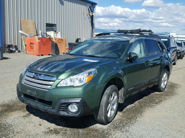 4S4BRBCC5D3257543 - 2013 SUBARU OUTBACK GREEN photo 2