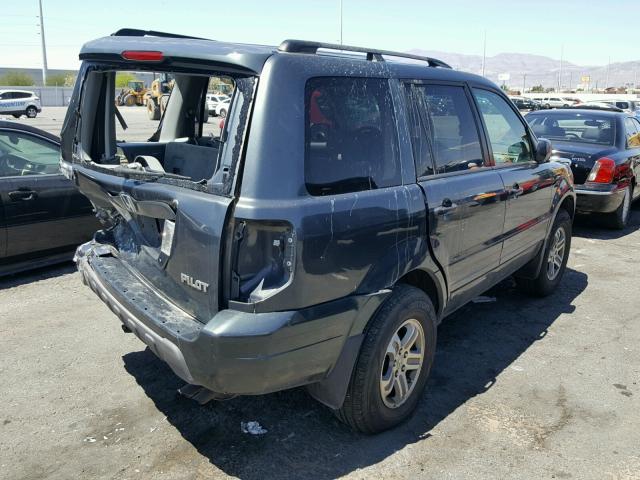 2HKYF18445H500316 - 2005 HONDA PILOT EX CHARCOAL photo 4