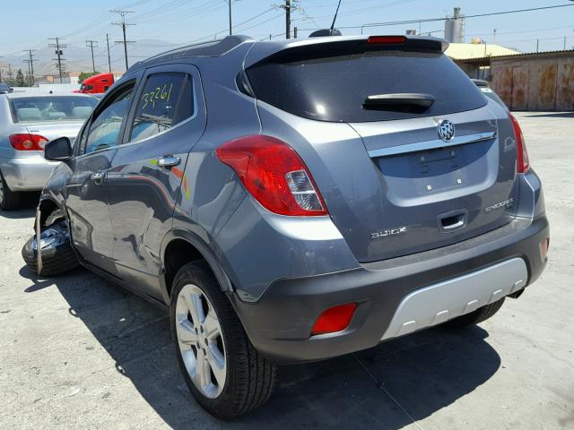 KL4CJFSB0FB045605 - 2015 BUICK ENCORE CON GRAY photo 3