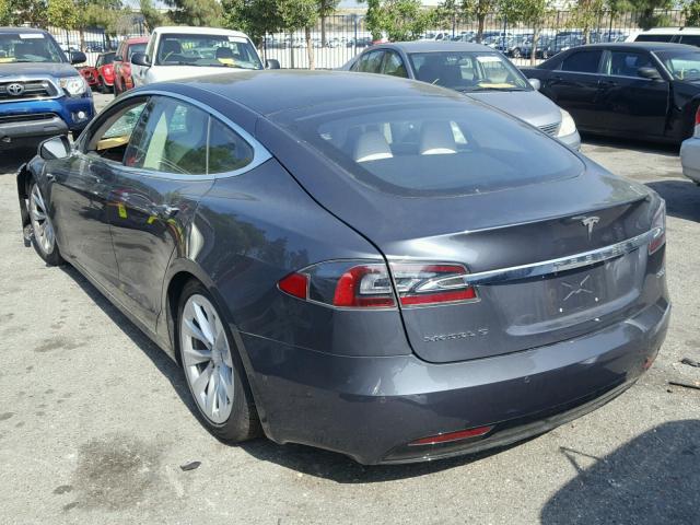 5YJSA1E22HF219545 - 2017 TESLA MODEL S CHARCOAL photo 3