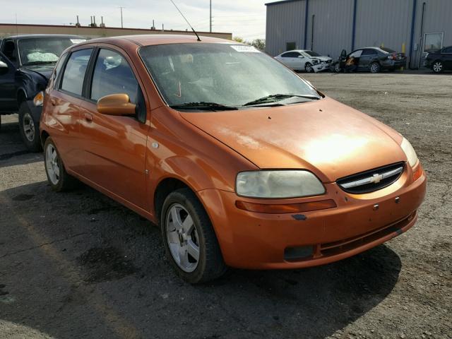 KL1TD66677B781105 - 2007 CHEVROLET AVEO BASE Narıncı foto 1