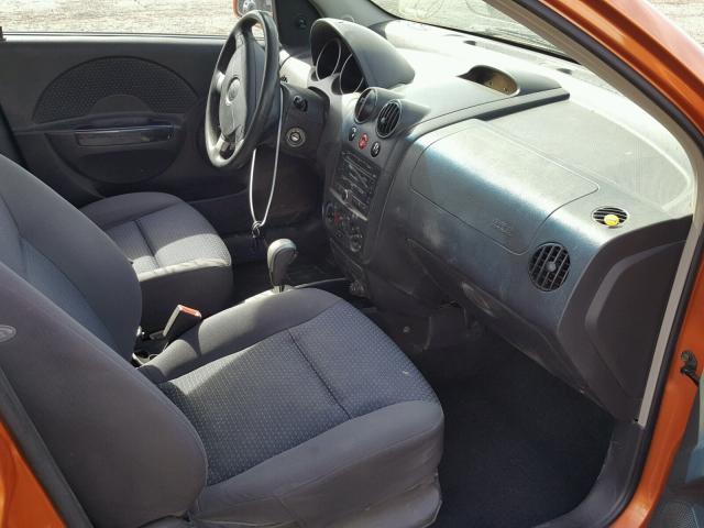 KL1TD66677B781105 - 2007 CHEVROLET AVEO BASE Narıncı foto 5