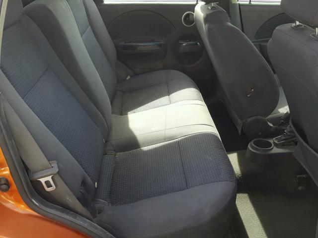 KL1TD66677B781105 - 2007 CHEVROLET AVEO BASE Narıncı foto 6