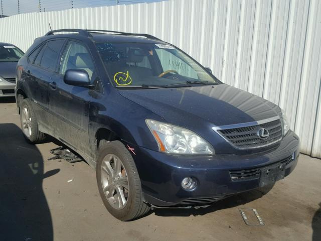 JTJHW31U672009883 - 2007 LEXUS RX 400H BLUE photo 1