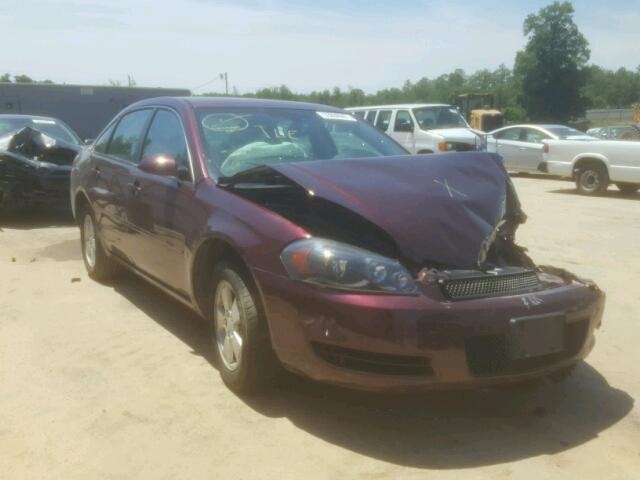 2G1WT58K879224517 - 2007 CHEVROLET IMPALA LT BURGUNDY photo 1