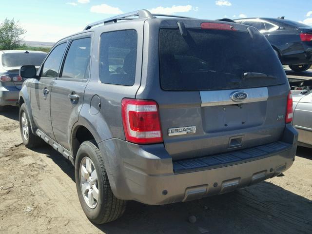 1FMCU9EG6BKC04557 - 2011 FORD ESCAPE LIM GRAY photo 3