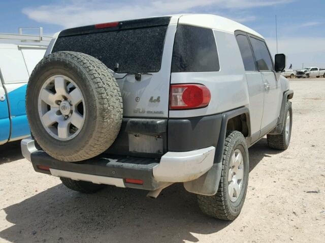 JTEBU11F18K056739 - 2008 TOYOTA FJ CRUISER GRAY photo 4