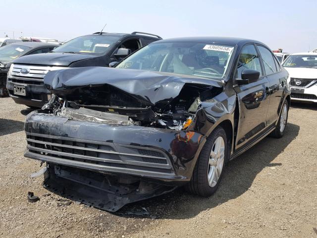 3VW2K7AJ5FM353839 - 2015 VOLKSWAGEN JETTA BASE 黑色 照片 2