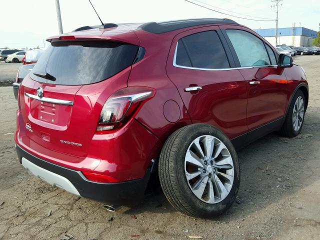 KL4CJCSB2HB006614 - 2017 BUICK ENCORE ESS RED photo 4