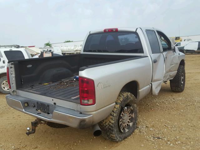 3D7KU28C64G123350 - 2004 DODGE RAM 2500 S SILVER photo 4