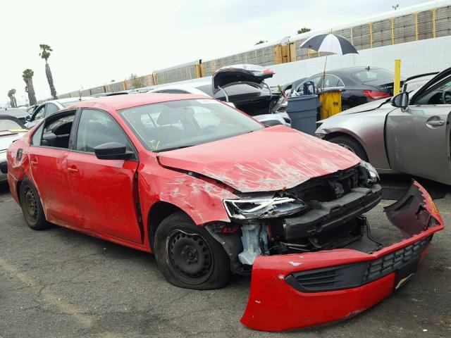 3VW2K7AJ3EM228143 - 2014 VOLKSWAGEN JETTA BASE Կարմիր լուսանկար 1