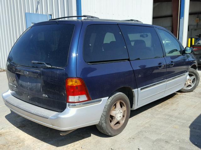 2FMZA5341YBD00104 - 2000 FORD WINDSTAR S BLUE photo 4