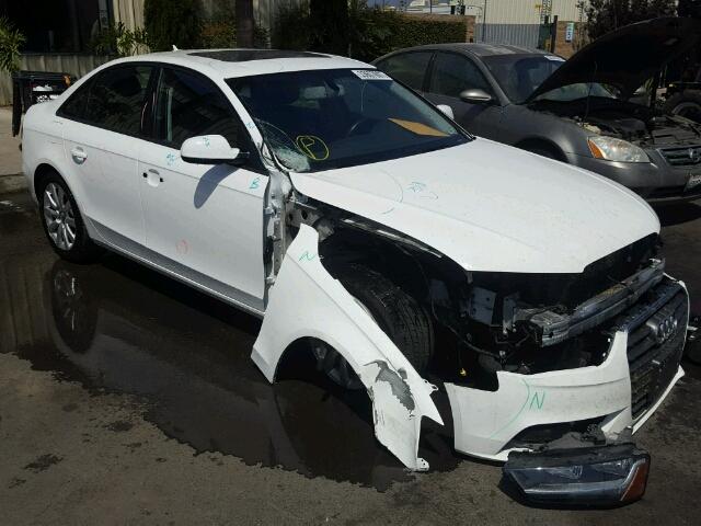 WAUAFAFL7EN017959 - 2014 AUDI A4 WHITE photo 1