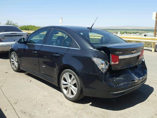 1G1PG5SB8D7101900 - 2013 CHEVROLET CRUZE LTZ BLACK photo 3