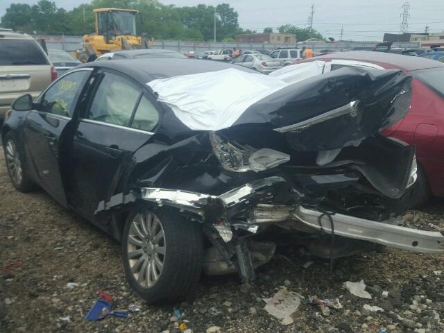 2G4GR5EK1C9137496 - 2012 BUICK REGAL BLACK photo 3