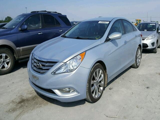 5NPEC4AC8DH806206 - 2013 HYUNDAI SONATA SE BLUE photo 2