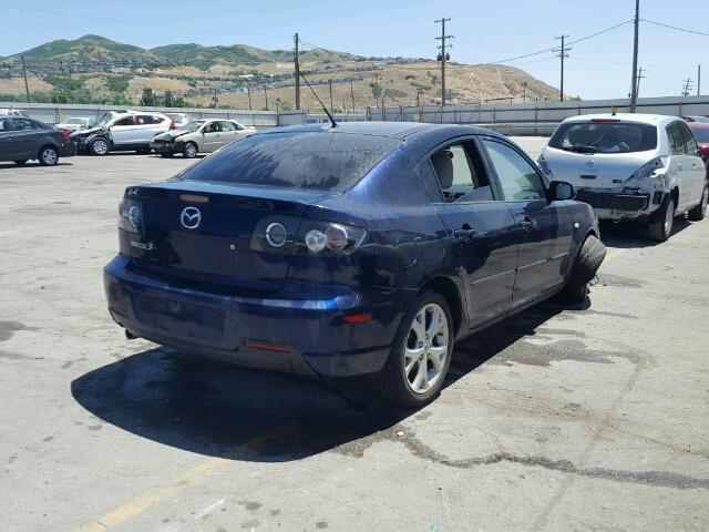 JM1BK32G891234022 - 2009 MAZDA MAZDA3I BLUE photo 4