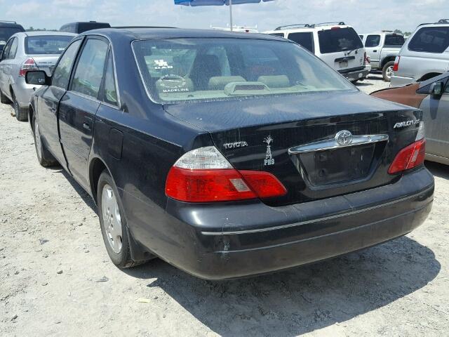 4T1BF28B24U343167 - 2004 TOYOTA AVALON BLACK photo 3