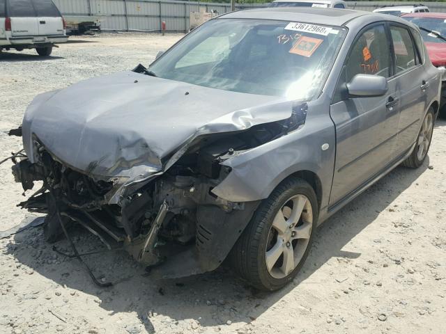 JM1BK143341108965 - 2004 MAZDA 3 HATCHBAC GRAY photo 2