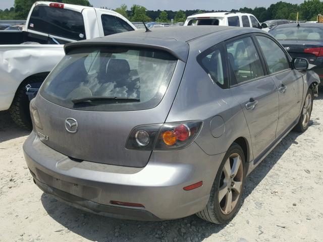 JM1BK143341108965 - 2004 MAZDA 3 HATCHBAC GRAY photo 4