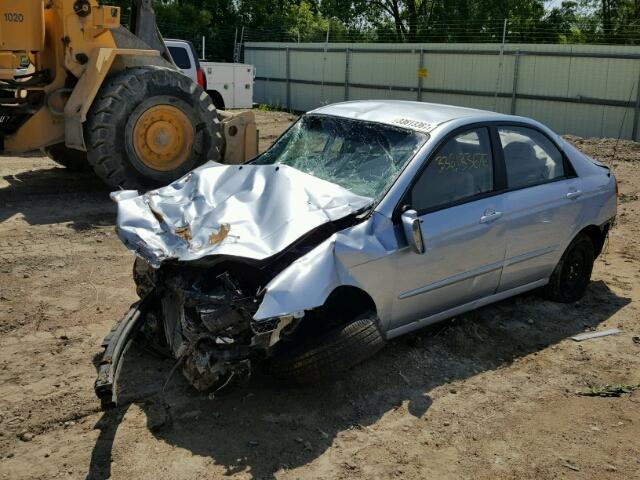 KNAFE121785521414 - 2008 KIA SPECTRA EX SILVER photo 2