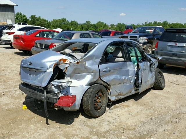 KNAFE121785521414 - 2008 KIA SPECTRA EX SILVER photo 4