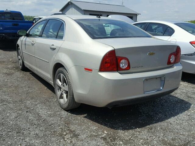 1G1ZC5E15BF259332 - 2011 CHEVROLET MALIBU 1LT SILVER photo 3
