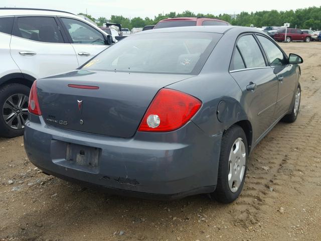 1G2ZF58B774253185 - 2007 PONTIAC G6 VALUE L GRAY photo 4