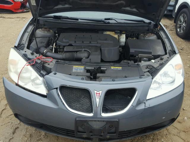 1G2ZF58B774253185 - 2007 PONTIAC G6 VALUE L GRAY photo 7