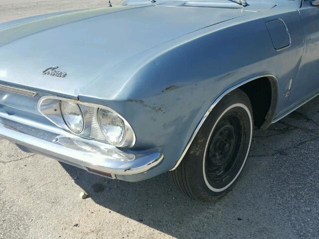 105675W276277 - 1965 CHEVROLET CORVAIR BLUE photo 10