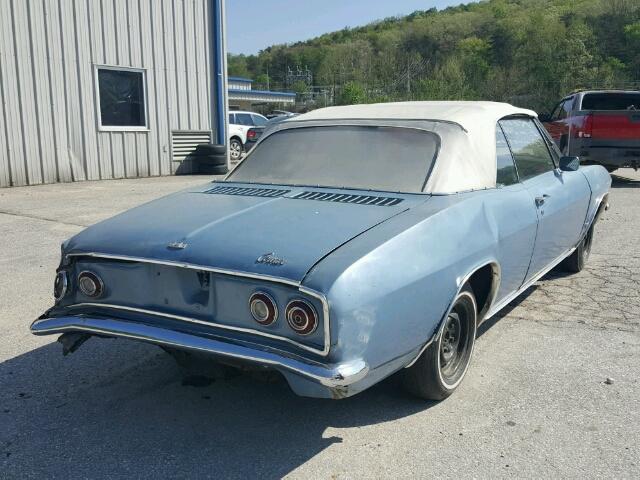 105675W276277 - 1965 CHEVROLET CORVAIR BLUE photo 4