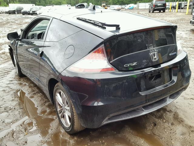 JHMZF1C40BS004209 - 2011 HONDA CR-Z BLACK photo 3