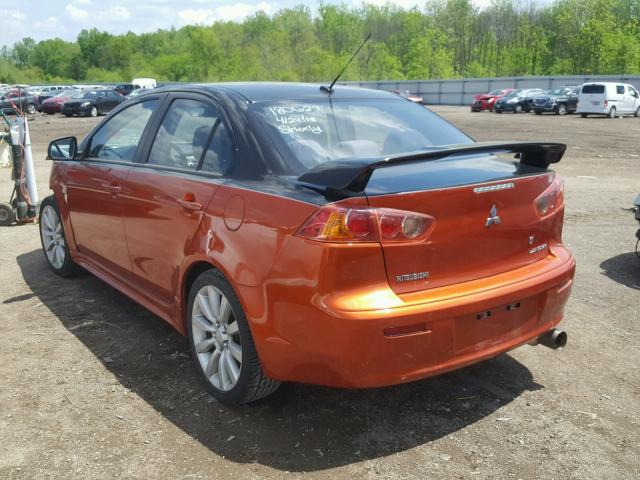 JA3AU86W29U024419 - 2009 MITSUBISHI LANCER GTS TWO TONE photo 3