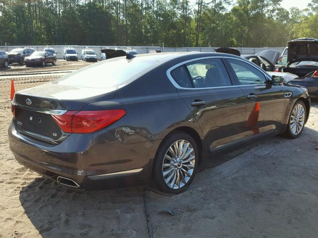 KNALW4D40F6017576 - 2015 KIA K900 BROWN photo 4