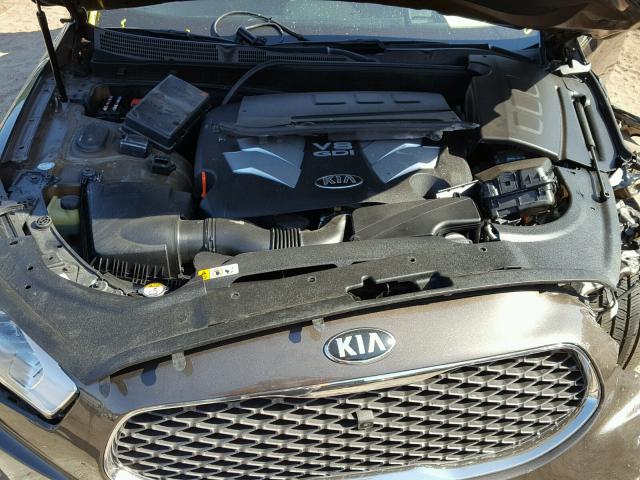 KNALW4D40F6017576 - 2015 KIA K900 BROWN photo 7