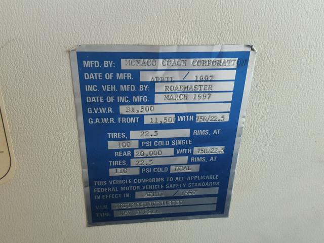 1RF120610V2013737 - 1997 ROADMASTER RAIL DYANASTER TWO TONE photo 10