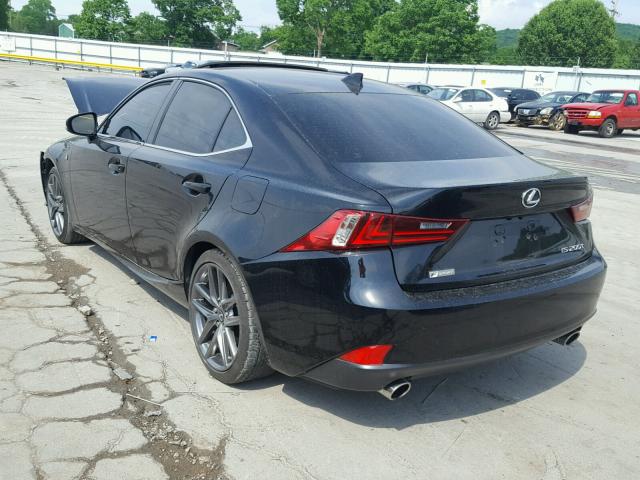 JTHBA1D23G5027793 - 2016 LEXUS IS 200T BLACK photo 3