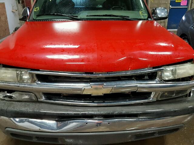 1GCEC19T7XZ154937 - 1999 CHEVROLET SILVERADO RED photo 9