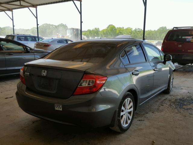 2HGFB2F92CH516688 - 2012 HONDA CIVIC EXL GRAY photo 4