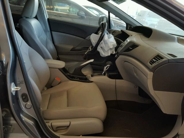 2HGFB2F92CH516688 - 2012 HONDA CIVIC EXL GRAY photo 5