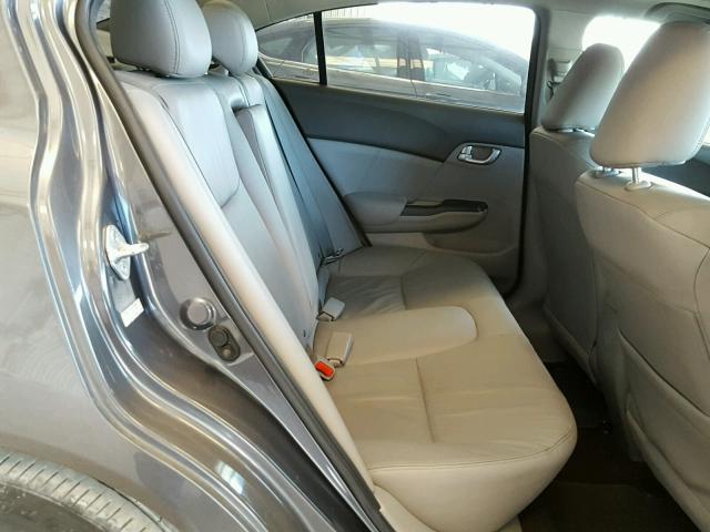 2HGFB2F92CH516688 - 2012 HONDA CIVIC EXL GRAY photo 6