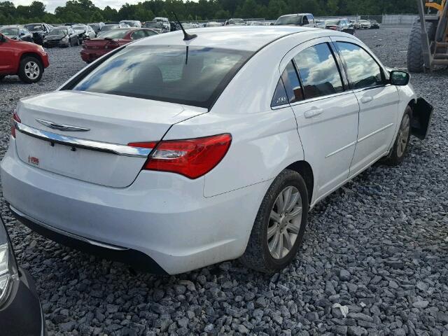 1C3CCBBBXDN639319 - 2013 CHRYSLER 200 WHITE photo 4