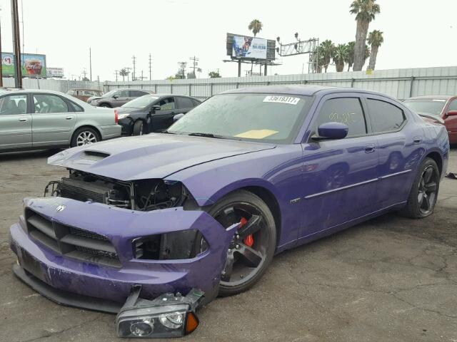 2B3LA73W67H894631 - 2007 DODGE CHARGER SR PURPLE photo 2