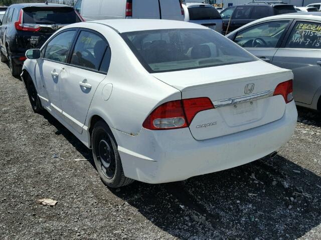 2HGFA1F09AH018919 - 2010 HONDA CIVIC EXL 白色 照片 3