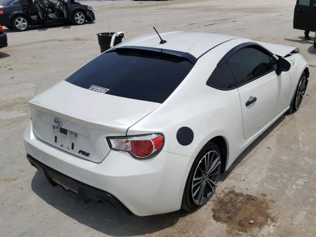JF1ZNAA12D1714689 - 2013 TOYOTA SCION FR-S თეთრი ფოტო 4